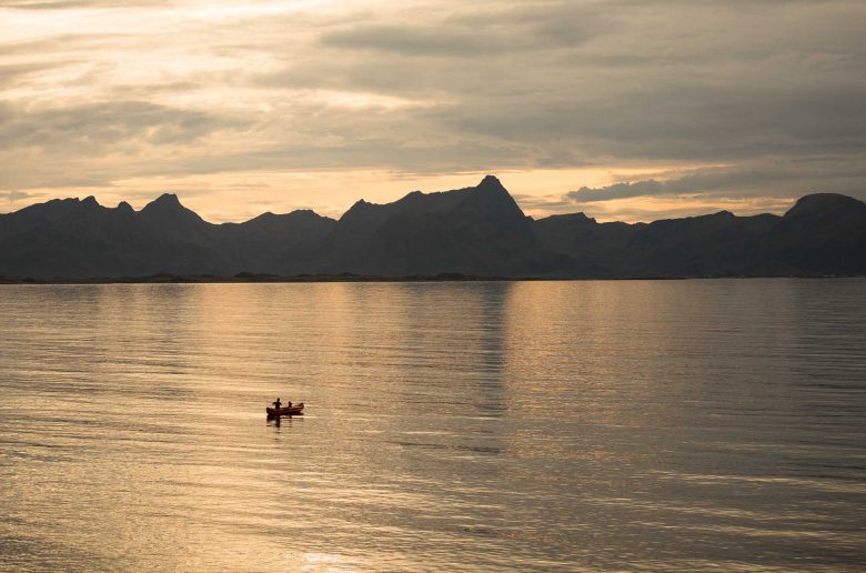 kanu in the fjords of Norway